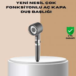 Mey İthalat® Çok Fonksiyonlu Filtreli Duş Başlığı Masaj Etkili