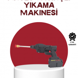Mey İthalat® Çok Fonksiyonlu Şarjlı Basınçlı Yıkama Tabancası Ev Araç Bahçe