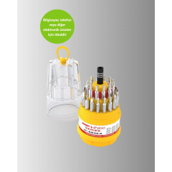 Mey İthalat® Çok Fonksiyonlu Tornavida Seti Telefon ve Bilgisayar Uyumlu