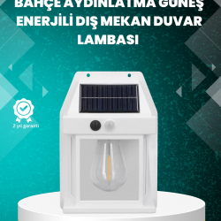 Mey İthalat® Çok Modlu Güneş Enerjili Bahçe ve Balkon Lambası