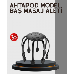 Mey İthalat® Çok Noktalı Elektrikli Kafa Masaj Cihazı 3 Modlu Rahatlatıcı Masaj