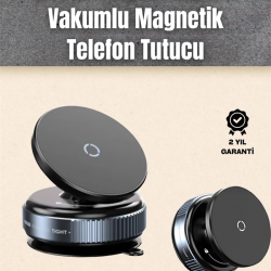 Mey İthalat® Çok Yönlü Döner Başlıklı Vakumlu Araç Telefon Standı – Sert Yollarda Stabil Kullanım