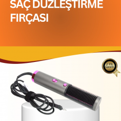Mey İthalat® Çok Yönlü Kullanıma Uygun Saç Kurutma ve Düzleştirme Fırçası