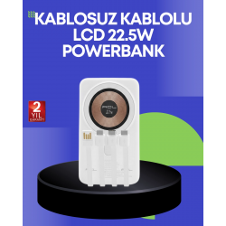 Mey İthalat® Çoklu Kablo Çıkışlı Taşınabilir Powerbank Kompakt Tasarım