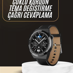 Mey İthalat® Çoklu Kordon Hediyeli Akıllı Saat Çağrı Cevaplama Müzik Dinleme Dokunmatik Ekran