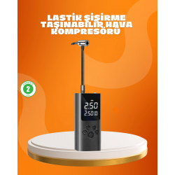 Mey İthalat® Çoklu Valf Adaptörlü Dijital Hava Pompası