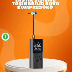 Mey İthalat® Çoklu Valf Adaptörlü Dijital Hava Pompası