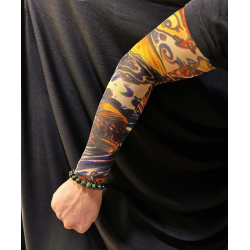 Mey İthalat® Çorap Dövme Giyilebilir Kol Bacak Dövmesi Likralı 2 Adet Model 27