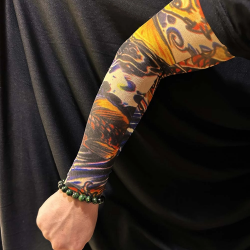 Mey İthalat® Çorap Dövme Giyilebilir Kol Bacak Dövmesi Likralı 2 Adet Model 27