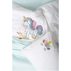 Mey İthalat®   Box Punch Nakışlı Bebek Nevresim Takımı Dolly