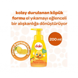 Mey İthalat®   Köpük Sabun Mango ve Portakal Kokulu 200 ml