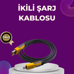 Mey İthalat® Dayanıklı 4’ü 1 Arada Çok Fonksiyonlu Hızlı Şarj Veri Kablosu