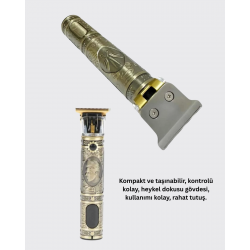 Mey İthalat® Dayanıklı Çelik Kafa ve Güçlü Motorlu Saç Sakal Makinesi