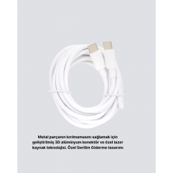 Mey İthalat® Dayanıklı Dış Kaplamalı 30W 5.0A Type-C Hızlı Şarj ve Data Kablosu