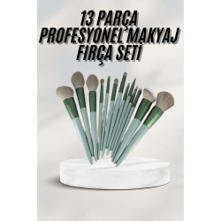 Mey İthalat® Dayanıklı Makyaj Fırçası Seti 13 Parça Yumuşak Kıllı Fırçalar Allık Fondöten Far Fırçası