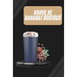 Mey İthalat® Dayanıklı Paslanmaz Çelik Kolay Kullanım Kahve Ve Baharat Öğütücü