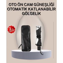 Mey İthalat® Dayanıklı UPE Alaşımlı Şemsiye Tipi Araç Güneşliği - Kolay Katlanır