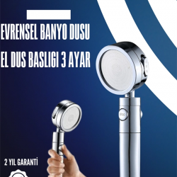 Mey İthalat® Dayanıklı ve Ergonomik Tasarımlı Ayarlanabilir El Duş Başlığı