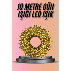 Mey İthalat® Dekoratif Aydınlatma Ampüllü 10 Metre Gün Işığı Şerit Led