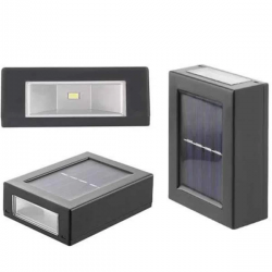 Mey İthalat® Dekoratif Duvar Lambası Solar Güneş Enerjili Bahçe Aydınlatması