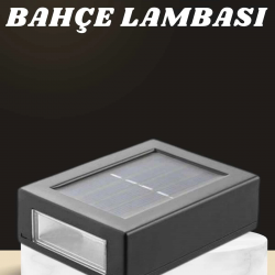 Mey İthalat® Dekoratif Duvar Lambası Solar Güneş Enerjili Bahçe Aydınlatması