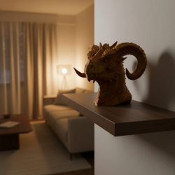 Mey İthalat® Dekoratif Gold Ejderha Heykeli Koleksiyonluk Fantastik Tasarım