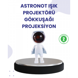 Mey İthalat® Dekoratif Gün Batımı Işığı – Astronot Figürlü