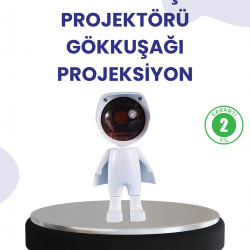 Mey İthalat® Dekoratif Gün Batımı Işığı – Astronot Figürlü