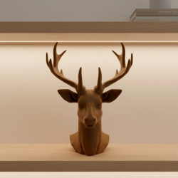 Mey İthalat® Dekoratif Kahverengi Geyik Biblo Salon ve Raf Dekoru