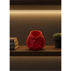 Mey İthalat® Dekoratif Kırmızı Hoodie Kalemlik 10x10 cm