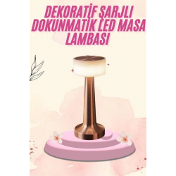 Mey İthalat® Dekoratif Masa Lambası Dokunmatik Renk Değiştirebilen Gece Lambası