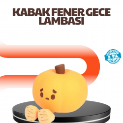 Mey İthalat® Dekoratif Pumpkin Gece Lambası Şarjlı Dokunmatik LED Işık