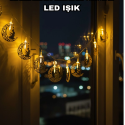 Mey İthalat® Dekoratif Ramazan Ay Işığı Secde Eden Adam Figürlü