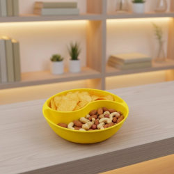 Mey İthalat® Dekoratif Sarı Çerezlik Kase 4’lü Set 3x12 cm