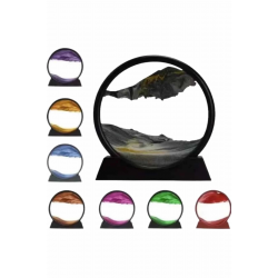 Mey İthalat® Dekoratif Sulu Kum Saati Ofis Masa Üstü Ev Yuvarlak Kum Saati