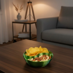 Mey İthalat® Dekoratif Yeşil Çerezlik Kase 4’lü Set 3x12 cm