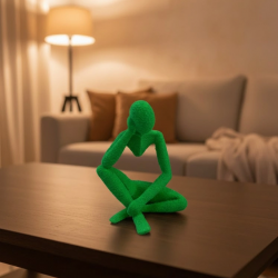 Mey İthalat® Dekoratif Yeşil İnsan Figürü Modern Masa ve Raf Süsü