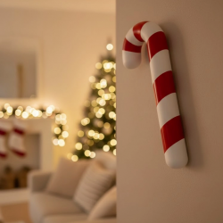 Mey İthalat® Dekoratif Yılbaşı Şekeri Yerde Biblo Salon Dekoru 13x34 cm