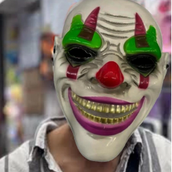 Mey İthalat® Delirten Gülüş Psikopat Palyaço Temalı Joker Maskesi