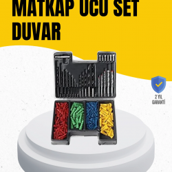 Mey İthalat® Delme Uç Seti 24 Parça Kutulu Matkap Ucu Ahşap Metal Beton İçin