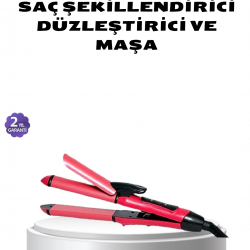 Mey İthalat® Dereceli Seramik Saç Düzleştirici – 5 Isı Seviyesi, 200°C Maksimum Sıcaklık