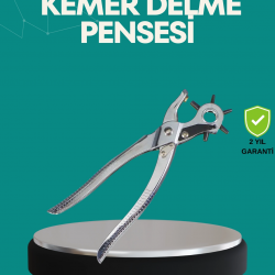 Mey İthalat® Deri Delme Pensesi 6 Uçlu Ayarlanabilir Kemer Delme Aleti Profesyonel Kullanım