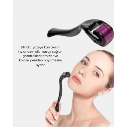Mey İthalat® Derma Roller Titanyum İğneli Cilt Yenileyici – Akne, Kırışıklık ve Leke Karşıtı