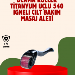 Mey İthalat® Dermaroller 1 mm Akne İzleri ve Çatlak Giderici Cilt Bakım Aleti