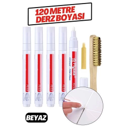 Mey İthalat® Derz Arası 120 Metre Boyama Rötüş Kalemi BEYAZ
