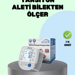 Mey İthalat® Dijital Bilek Tansiyon Aleti Çift Güç Kaynaklı HD Ekranlı