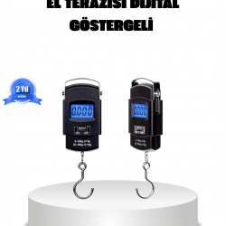 Mey İthalat® Dijital El Kantarı – 50 Kg Taşıma Kapasiteli, Taşınabilir Hassas Tartı