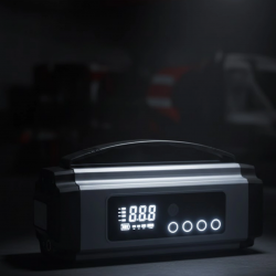 Mey İthalat® Dijital Göstergeli Akü Takviye Cihazı Lastik Şişirme Powerbank ve LED Işık Özellikli