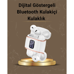 Mey İthalat® Dijital Göstergeli Bluetooth Kulakiçi Kulaklık – 4’lü Paket, Gürültü Engellemeli