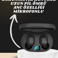 Mey İthalat® Dijital Göstergeli Kulaklık ve 7 Kordonlu Akıllı Saat Android ve İOS Uyumlu Uyku Takibi Sesli Görüşme